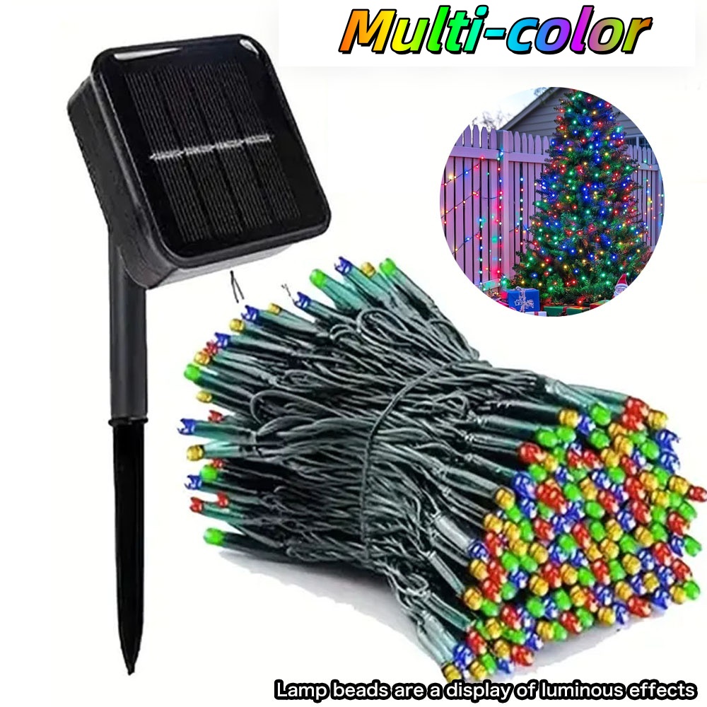 22M/12M/5M Outdoor Solar Lights Waterproof 8 Modes Christmas lights for Wedding Party Garden home Decoration