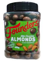 AUTHENTIC FOUNDERS MILK AND ASSORTED (DARK  WHITE AND MILK) CHOCOLATE ALMONDS CRUNCHY AND DELICIOUS 1.36kg