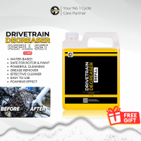 Gear Cycles Drivetrain Degreaser Refill 1 Liter Chain Cassette Cogs Sprocket RD FD Cleaner Grease Remover Water Based Rotor Safe Powerful Cleaning Bike Bicycle MTB Road Bike Mountain