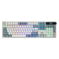 EPMaker TH108 PRO Full Size Mechanical Keyboard with Screen & Knob RGB Backlit Hot Swap Custom Driver 10000mAh Battery Gasket Mount
