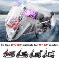 Motorcycle Cover Rainproof Dustproof Transparent Disposable Universal Scooter Bike Outdoor Parking Storage