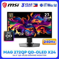 MSI MAG 272QP QD-OLED X24 – 26.5″ 2560×1440 WQHD 240Hz QD-OLED Desktop Gaming Monitor itw