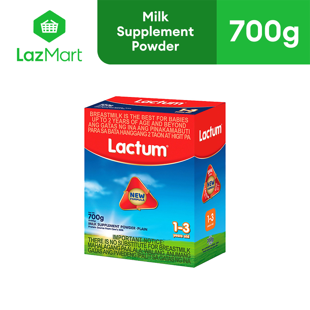 Lactum for 1-3 Years Old Plain 700g Milk Supplement Powder