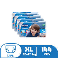 Drypers Wee Wee XL (12-16 kg) - 36 pcs x 4 (144 pcs) - Tape Diapers | baby diaper disposable diapers newborn diapers baby leak protection