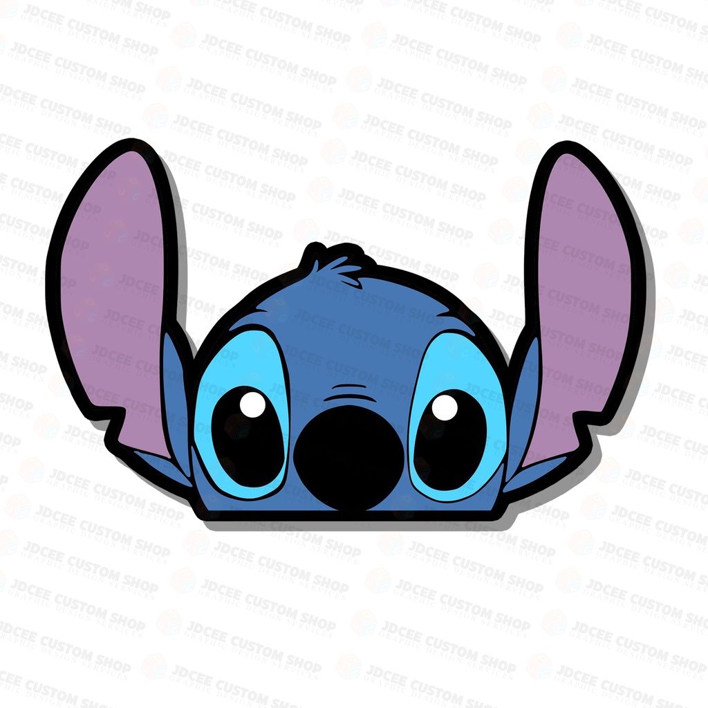 PEEKER STICKERS Stitch Character Waterproof