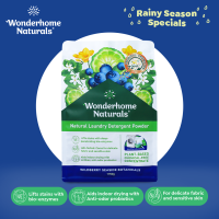 Wonderhome Natural Laundry Detergent Powder Eco Pouch 1.7KG Wildberry Seaside Botanicals