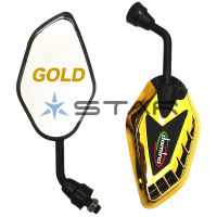 ✅COD Domino Short Stem Side Mirror HD clean flat lens For Honda/YAMAHA Universal WAVE/XRM/BEAT/TMX/RS/RUSI/MIO