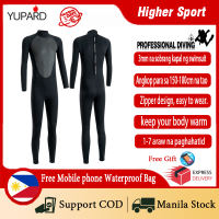 YUPARD  3MM Diving Suit Long Sleeve Full Body Sunblock Wetsuit for Water Sports