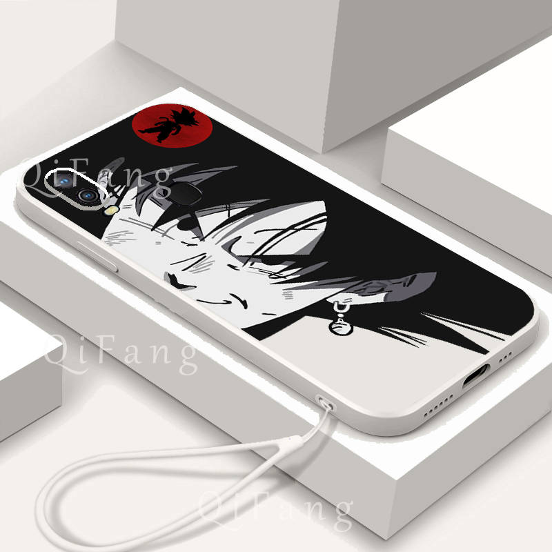 Vivo 1906 Vivo Y11 Trường hợp điện thoại màu đen và trắng Anime Nhân vật chống sốc Vỏ máy ảnh sáng t