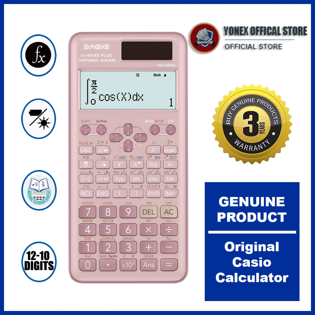 Casio Scientific Calculator FX-991ES FX-991EX FX-82MS Plus Function Scientific Calculator for Professional Use by Students Genuine