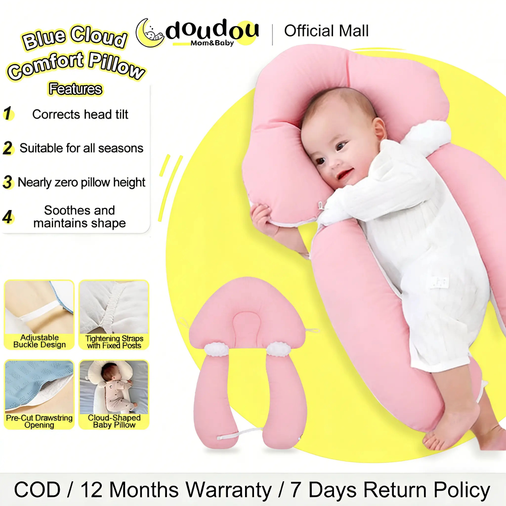 doudou Pregnancy Pillow U-Shaped Maternity Pillow 100% Cotton Support Sleeping Nursing Breastfeeding