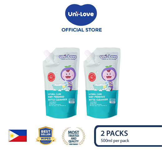UniLove Baby Bottle Cleanser 500ml Pack of 2
