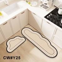 Kitchen Carpet 2Pcs New Design Floor Mat Non-Slip Thicken Doormat Rugs Kitchen Mats Bathroom Carpets