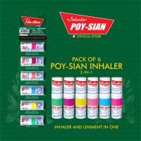 Poy Sian Inhaler and Liniment 2-in-1 (Pack of 6)
