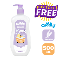 Cuddly Baby Wash Hair & Body Wash 500ml Lavender Scent Extra Gentle Care for All Skin Types