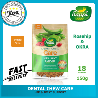 Happi Doggy Dental Care  Rosehip & Okra (Hip & Joint Support) Petite Size 18pcs