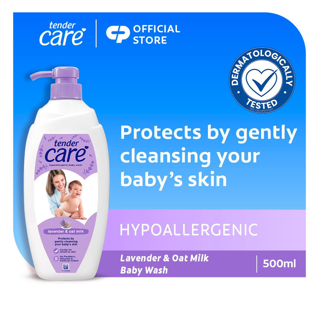 Tender Care Lavender & Oat Milk Baby Wash - Hypoallergenic & Dermatologicaly Tested 500ml