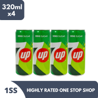 7UP Zero Sugar 320ml x 4