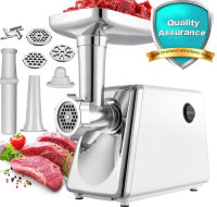 SHANBEN Household electric meat grinder Small household electric meat grinder Multi Function Stainless Steel Blender Mixer Machine Automatic Packing Machine Can make sausages and minced meat