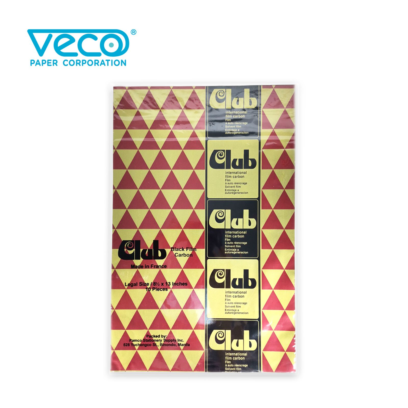 Veco Club Carbon Film Blue/Black Ink (Made in France) 10sheets