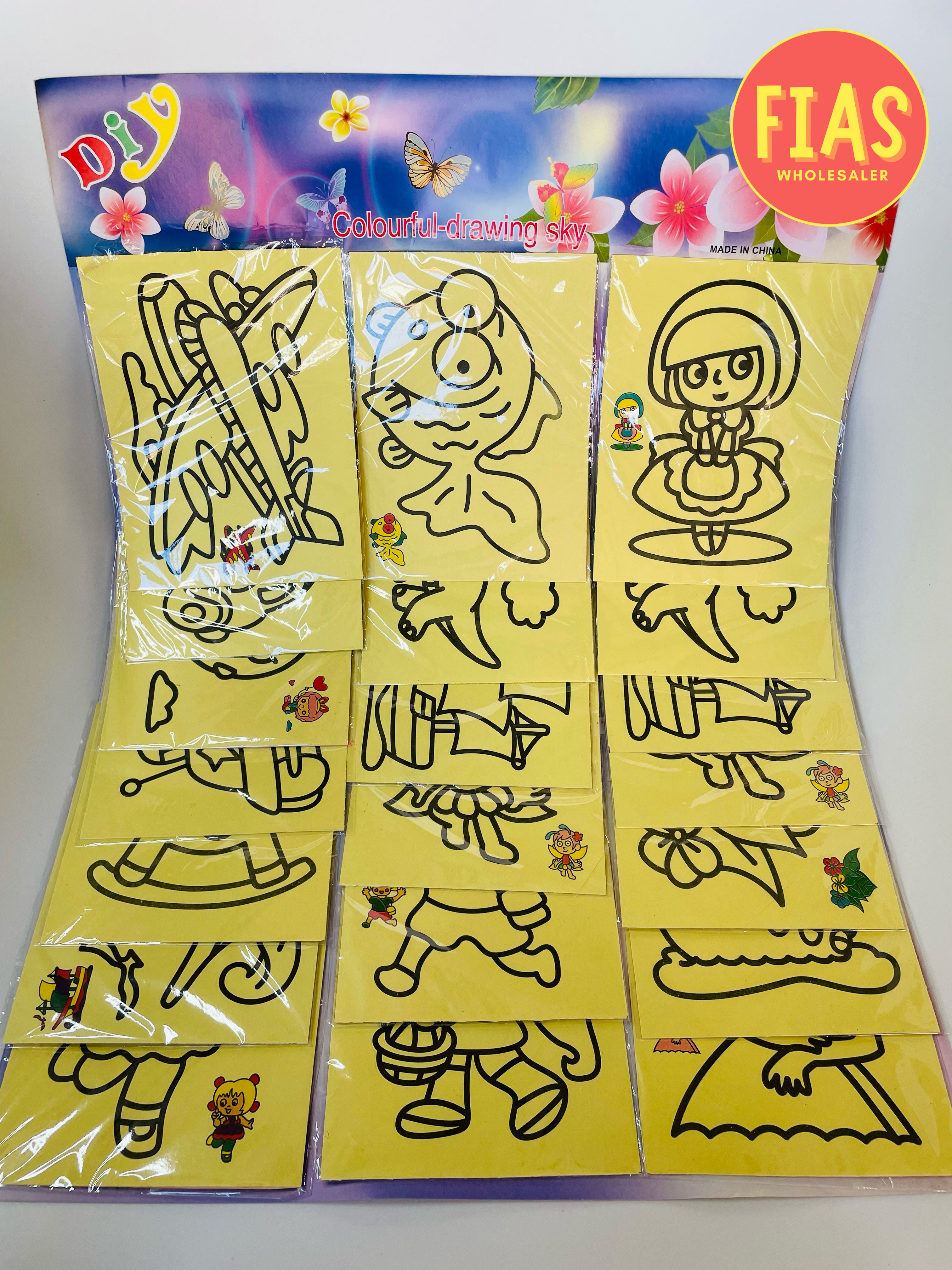 20 Sets Sand Art Coloring