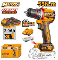 INGCO 20V Compact Brushless Cordless For Drill Drilling & Driving ICPT