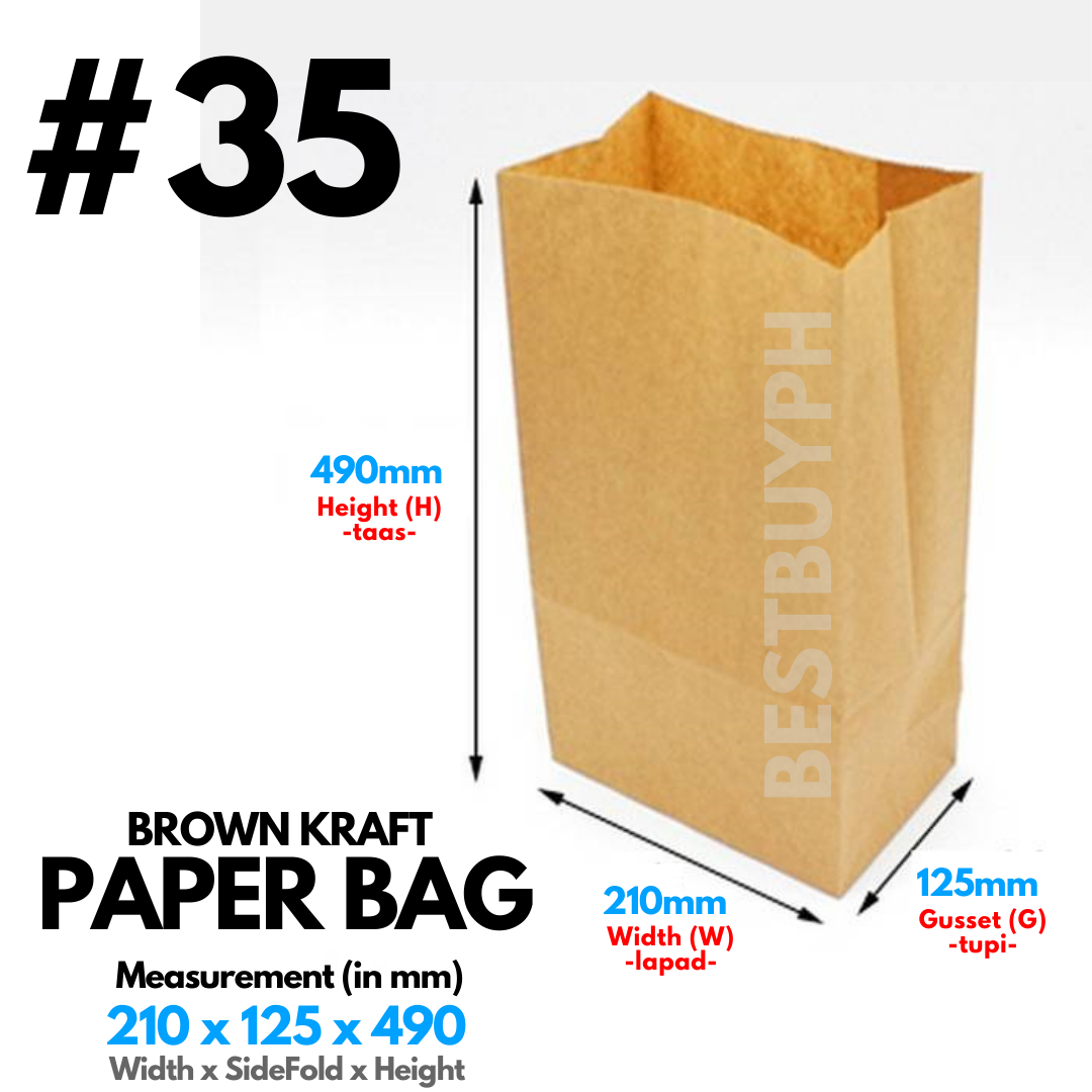 Brown Paper Bag / Supot / Take Out Bag