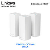 Linksys Velop AC2200 (3 Pack) Tri-Band Whole Home Mesh WIFI 5 System (WHW0303)