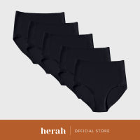 Herah High Waist Seamless Panty Folded Edge Thick Fabric Plus Size Women 3pcs 5pcs