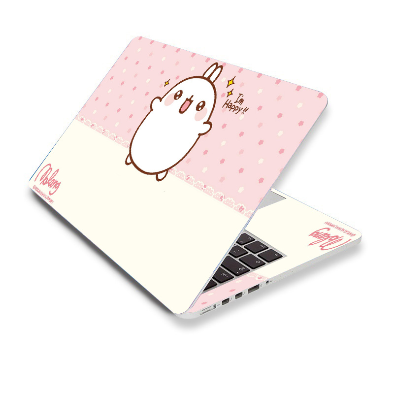2Pcs Set Kawaii Theme Laptop Sticker Universal Notebook Skin Macbook Waterproof Cover Notepad Keyboard Protector Case Dirt Resistan Computer shell For All Brands All Sizes MacBook/HP/Acer/Dell/ASUS/Lenovo/Sony/Huawei/Xiaomi