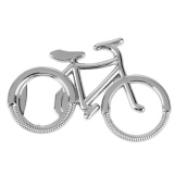 1PC Portable Attractive Bicycle Shape Bottle Beer Opener Key Chain Silver