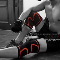 [ Philippines Stock ] 2PCS/Pair Fitness Running Cycling Knee Support Braces Elastic Nylon Sport Compression Knee Pad Sleeve for Basketball Volleyball Suitable for Leg Circumference: 35-41cm