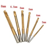 6 PCS Titanium Coated Saw Drill Pull Groove Sawtooth Bit Wood Hole Saw Drill Bit - Intl September 2018 - 3 6 PCS Titanium Coated Saw Drill Pull Groove Sawtooth Bit Wood Hole Saw Drill Bit - intl - 3