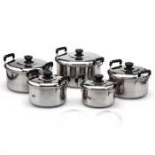 Abby Shi Stainless Steel Cookware Stockpot sets 5pcs