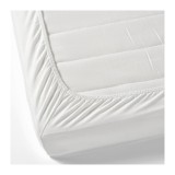Cotton Plain White Fitted Bedsheet August 2018 - 3 Cotton Plain White Fitted Bedsheet - 3