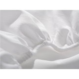 Cotton Plain White Fitted Bedsheet August 2018 - 2 Cotton Plain White Fitted Bedsheet - 2
