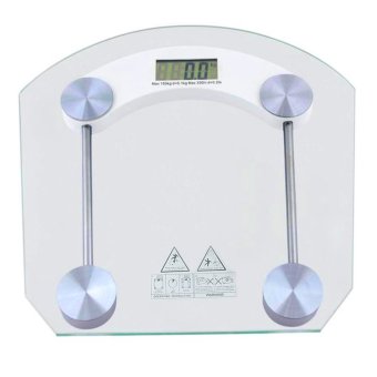 Digital LCD Electronic Tempered Glass Bathroom Weighing Scale