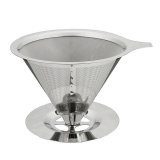 Handheld Durable Stainless Steel Single Cup Coffee Dripper With Stand Holder - Intl August 2018 - 4 Handheld Durable Stainless Steel Single Cup Coffee Dripper with Stand Holder - intl - 4