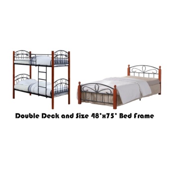 Hapihomes Asteroid Double Deck Bed with Paris (Semi Double) 48