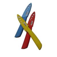 JCCH 3  Ceramic Knife with Protective Cover by Raffles Set of 3 (Red/Yellow/Blue)
