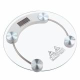 LOVE&HOME Digital Circle LCD Electronic Tempered Glass Bathroom Weighing Scale 8mm