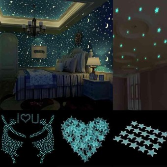 The Price Of Glow In The Dark Stars Wall Stickers 100pcs