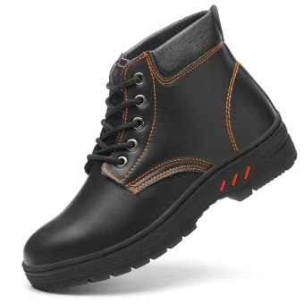 Safe man thickening warm steel head-smashing safety shoes cotton shoes