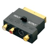 SCART Adaptor AV Block To 3 Phono Composite Or S-Video With In/Out Switch GOLD - Intl September 2018 - 3 SCART Adaptor AV Block To 3 Phono Composite or S-Video With In/Out Switch GOLD - intl - 3