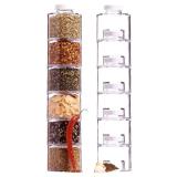 Spice Tower Jars 6pcs With Labels September 2018 - 2 Spice Tower Jars 6pcs with labels - 2