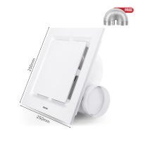 MEEVIDA Mute Exhaust Fan 8/10 Inches Ceiling Ventilation Fan Kitchen Bathroom Ventilatorz  With Pipe