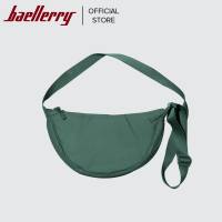 Baellerry Korean Style Unisex Dumpling Bag Nylon Linen Material Crossbody Bag