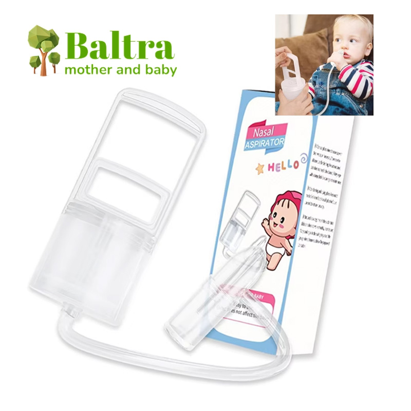 Baltra Toddlers Nasal Aspirator Hand Pulled Baby Nose Mucus Cleaner for Newborns Nasal Infant Nose Cleaner