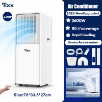 Tixx 2.0HP Aircon Inverter with Compressor Dehumidifier Mobile Air Conditioner Vertical Air Cooler Noise Reduction