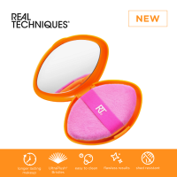 Real Techniques Miracle 2-IN-1 Powder Puff with Travel Case